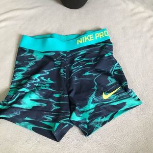 Blue/Teal Nike Pro spandex!